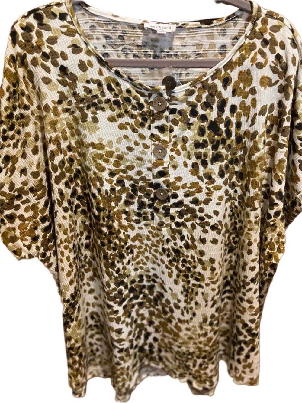 342. NWT WOMENS WESTBOUND 3X DETAIL TOP